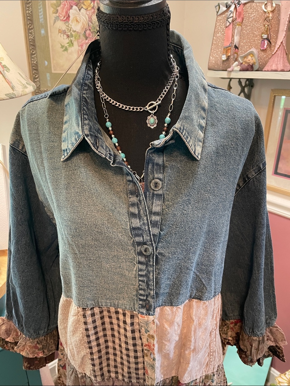 Young Threads Bohemian Tunic / Dress /Jacket XL 100 percent Cotton - Picture 6 of 16